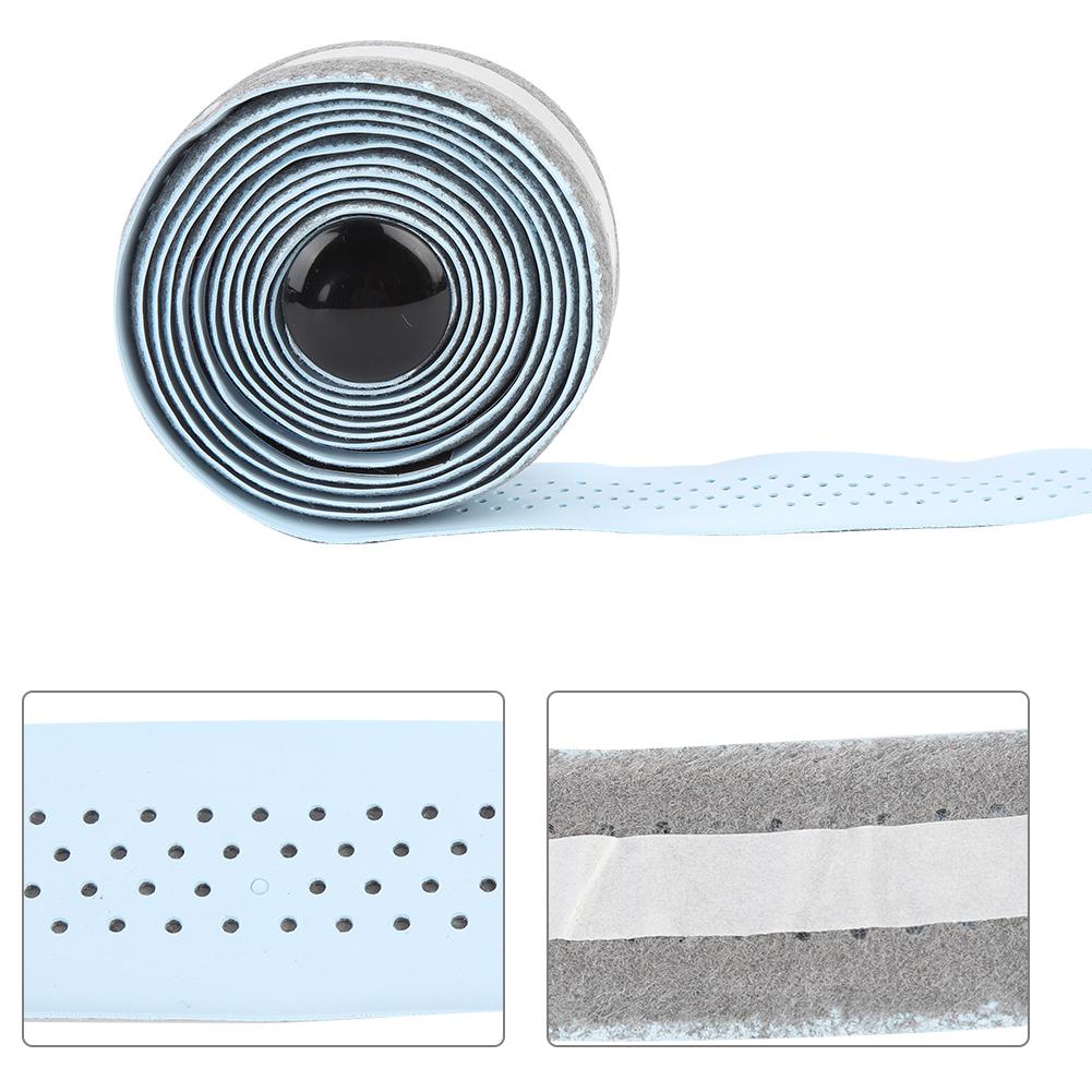 Wet PU Cycling Handlebar Bar Tape Lightweight Road Bike Handle Wrap Black