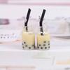 Accessories Resin Necklace Bottle Pearl Milk Tea Earrings Charms DIY Making Pendant Jewelry Making
