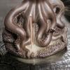 1 шт. Фиолетовая глиняная курильница с креативным держателем для благовоний в виде осьминога из океана и животного, курильница с обратным потоком (Без благовоний)