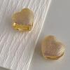 2024 New Fashion Gold Color Matte Metal Button Stud Earrings Minimalist Round Coin Earrings For Women Party Weddings Jewelry