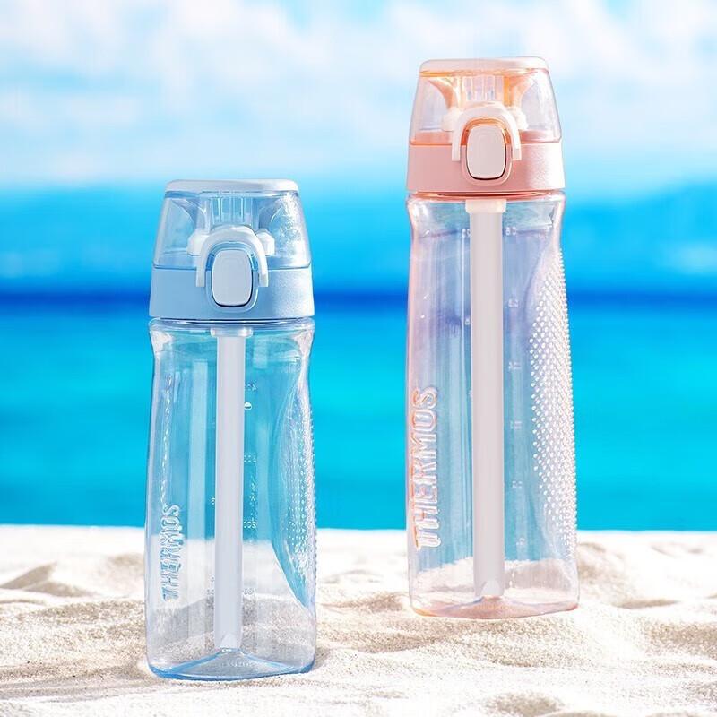 Thermos Спортивная бутылка для воды с трубочкой из Tritan