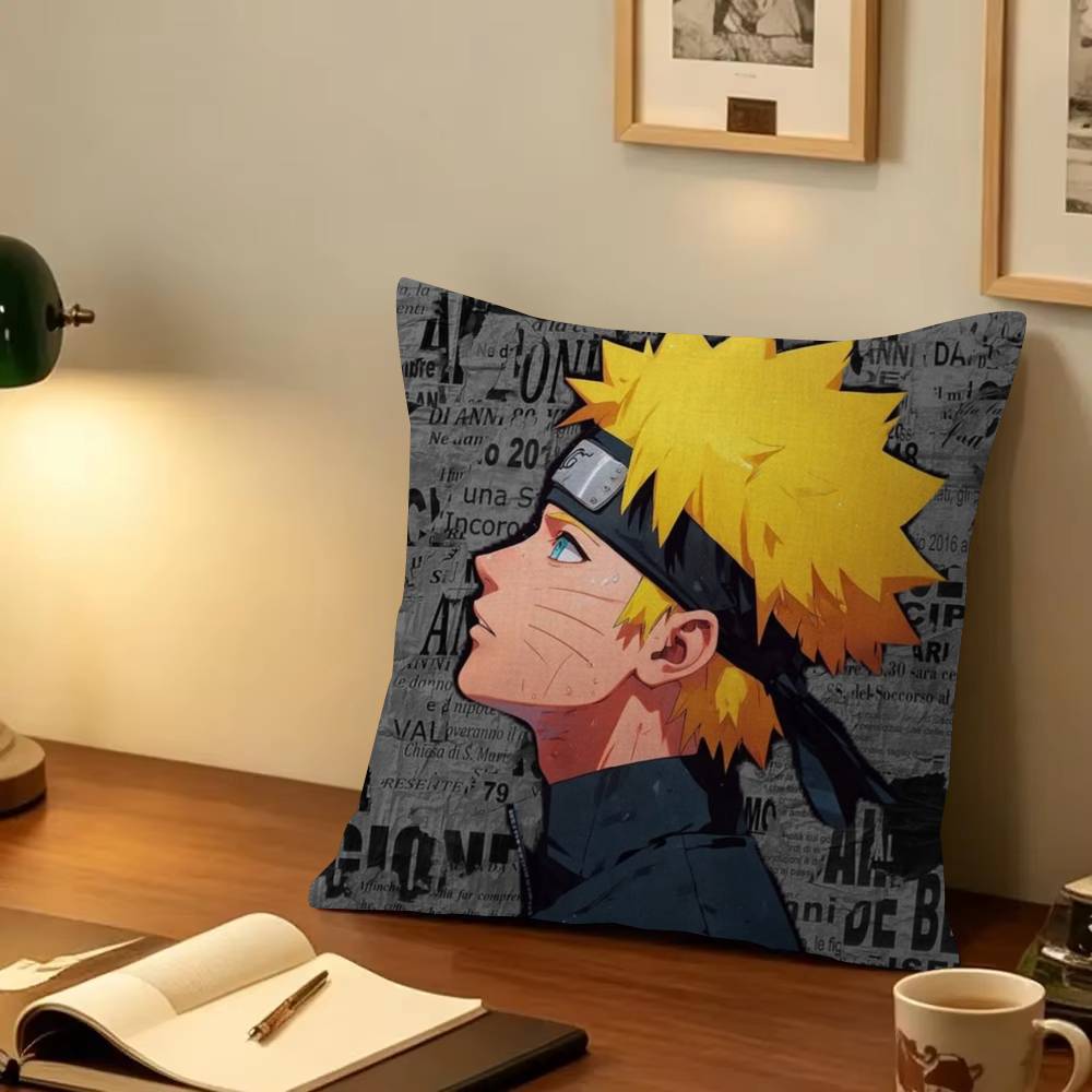 Uzumaki Naruto Decorative Room Aesthetics Pillow Case Home Decor Bedroom Sofa Bed Couch Pillow Cover x