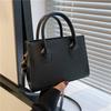 Versatile Black Small Square Bag Fashion Version Simple Tote Bag Women's Daily Single Mobile Phone Handbags Shoulder Cross Bags