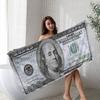Dollar Art Printing Микрофибра Печатное Пляжное Полотенце Альпинизм Йога Пляж Плавание Бег Впитывающее Мягкое Полотенце