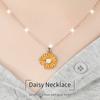 Choker Metal Pendant Novelty Daisy Flower Necklace Sunflower Necklace Collar Neck Jewelry