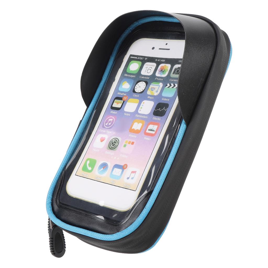 Сумка для велосипедного телефона с передней рамкой, водонепроницаемая, вращающаяся на 360 градусов, дизайн переднего козырька, сенсорный экран, велосипедный телефон