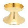 Подсвечник в европейском стиле с позолотой, круглым роговым дном, металлический ароматизированный подсвечник для чайных свечей