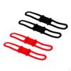 4Pcs High Elastic Silicone Bike Band Flashlight Phone Strap Ribbon Mount Holder