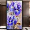 Purple Iris Flower 5D Diy Diamond Mosaic Art Full Square Round Diamond Painting Still Life Big Size New 2025 Home Decoration