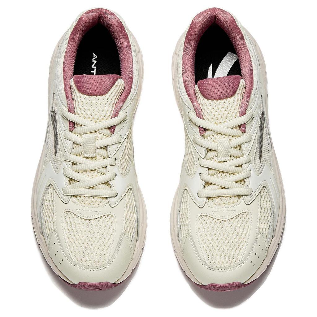 Anta Comfort Upgrade Retro Fashion Height Increasing Lightweight Breathable Low Top Casual City Commuting Running Shoes Women Sneaker 922535592-7