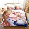 Новый комплект постельного белья Marin Kitagawa Single Twin Full Queen King Size для взрослых и детей, пододеяльник, наборы с 3D-принтом, аниме-кровать
