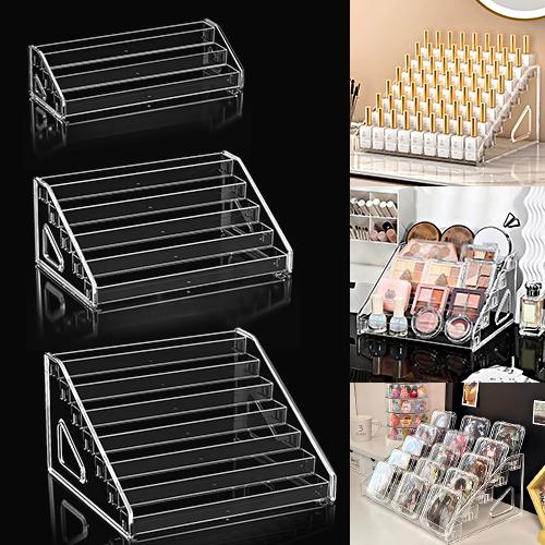 3/5/7 ярусов инструментов для дизайна ногтей Прозрачная косметическая витрина Многофункциональная многоуровневая подставка для лака для ногтей