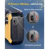 J-369 Emergency Solar Radio - 3000mAh Power Bank, AM/FM, Hand Crank, Flashlight, Reading Lamp, SOS Alarm for Survival & Outdoor