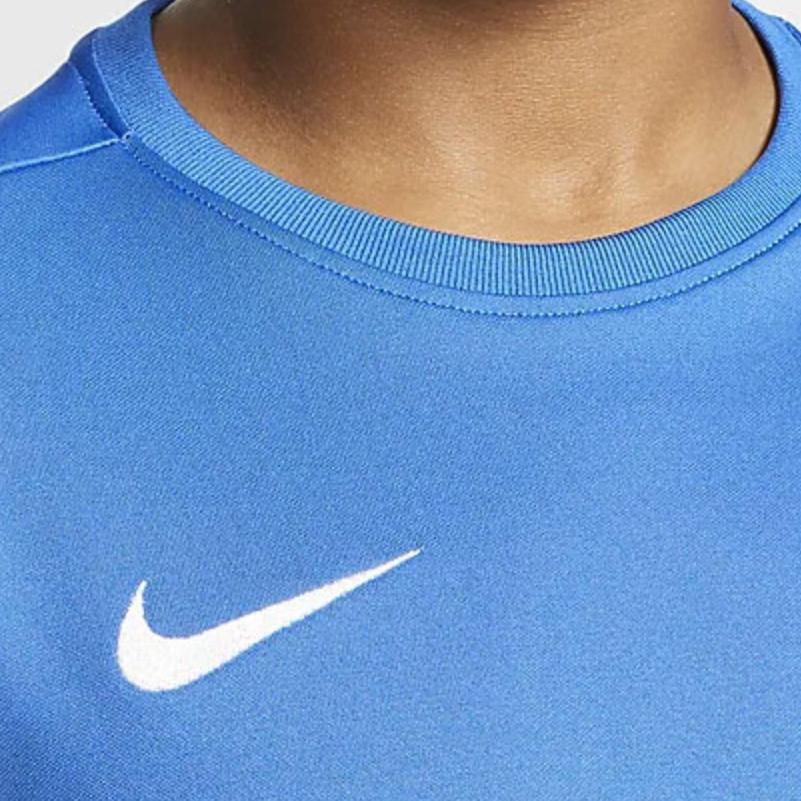 Nike Однотонный свитер с круглым вырезом, футболка для детей, синий цвет BV6741-463