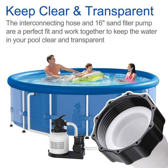 11535 Шланг насоса для бассейна 16 дюймов Шланг для плавательного бассейна Соединительный шланг Запасная часть для насосов песчаного фильтра для бассейна Системы соленой воды