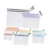 26Pcs Mesh Zipper Pouch Bags Toiletry Cosmetic Make Up PVC Storage Organizer