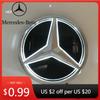 Hot Car Sticker Fit For Mercedes Benz Chrome Silver Front Grille Mirror Star LED White Illuminated Emblems X253 W167 X167 W447 2