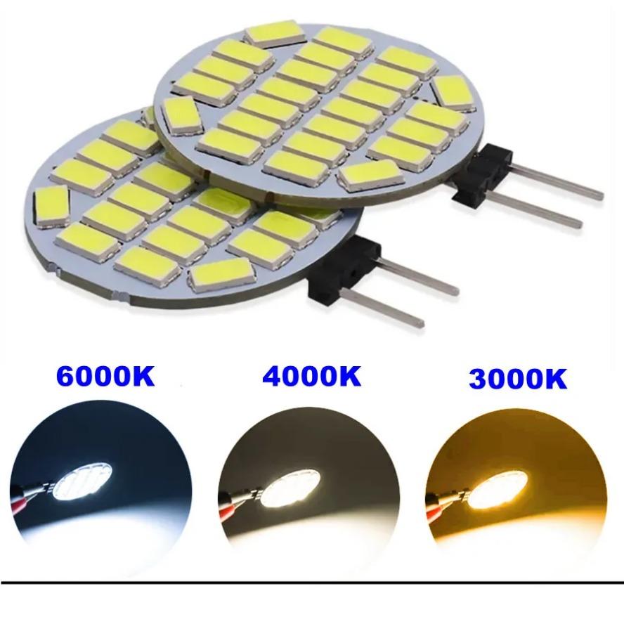 10 шт. G4 24 светодиода круглый прожектор 5730 без мерцания 12 В/24 В вытяжка лодочный свет светодиодная лампа G4 замена галогенной лампы высокая яркость