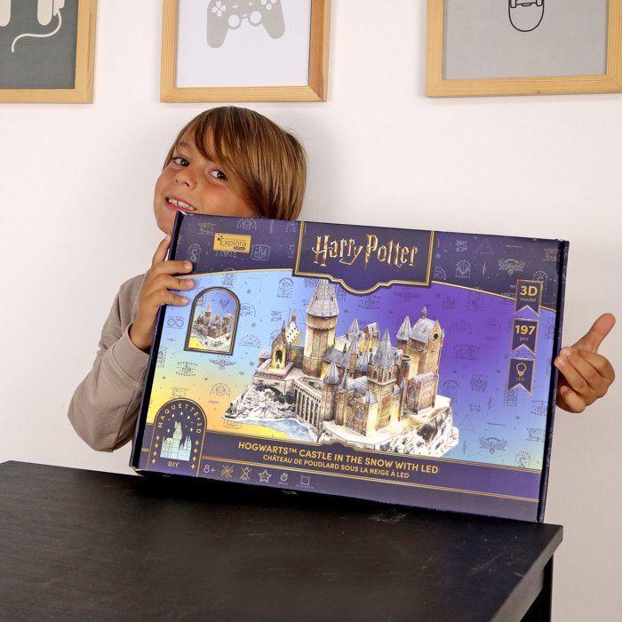 Puzzle 3D - Château de Poudlard lumineux - EXPLORA - 540302 - Licence Harry Potter - Dès 8 ans
