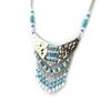 [N4092] - Silver Turquoise 'Navajos' Necklace