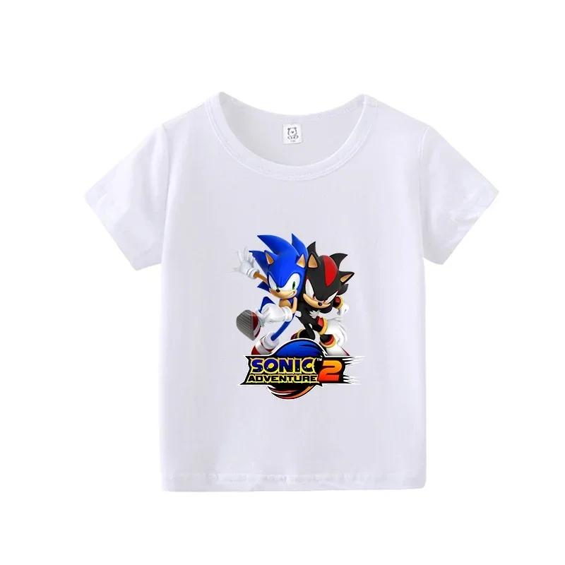Sonics Tshirt Shortsleeved Clothing for Children Soft Cotton Casual Tshirt Tshirts for Children and Girls Tshirts Clothing