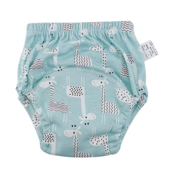 Детские осенне-зимние теплые водонепроницаемые хлопковые 6-слойные тренировочные подгузники, штаны, подгузники