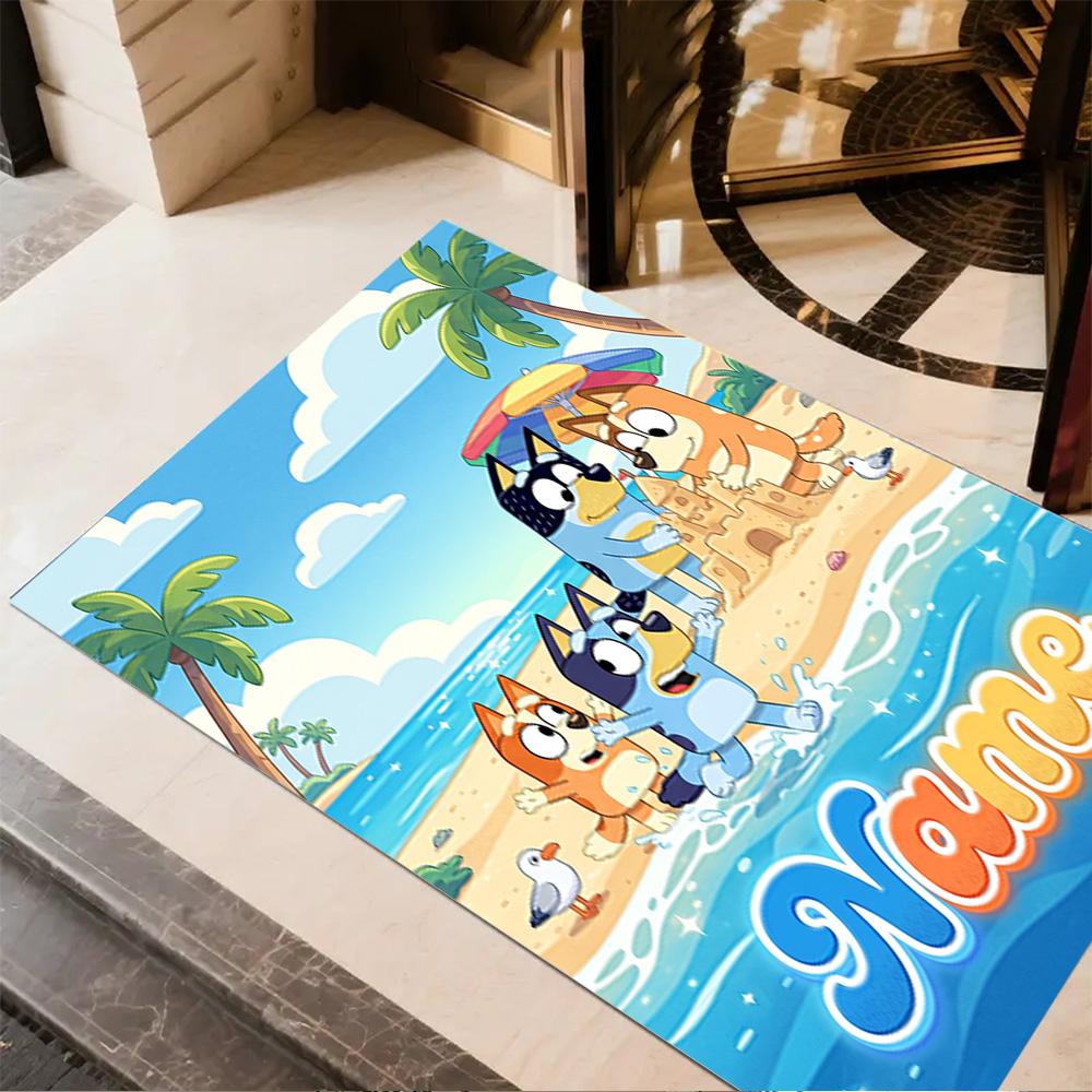 Halloween Trick Treat Customize Text Floor Mat Perfect for Game Room Outdoor Bedrooms Entryway Anti-slip Rug Office home decor
