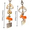 Bag Hanging Goldfish Bead Keychain Car Decor Key Ring Cute Bead Phone Chain  Students