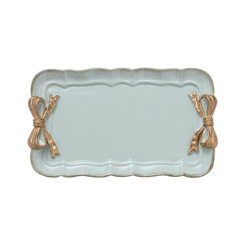 Европейский ретро-стиль бант из смолы лоток для украшений лоток для хранения украшений декоративный лоток для фруктов