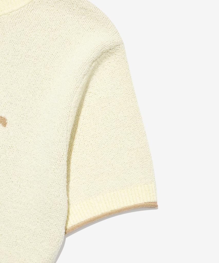 COVERNAT WOMAN Cooper Logo Half Knit Ivory