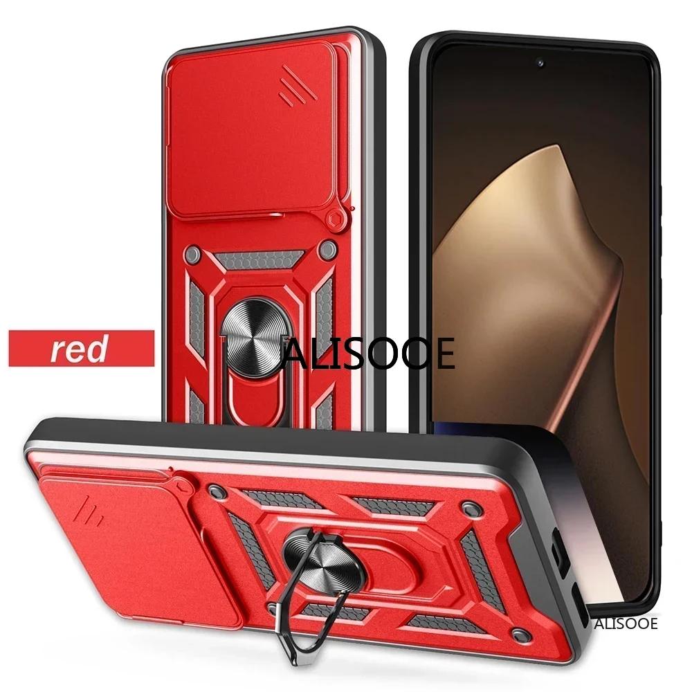 Для Xiaomi 15T Pro Чехол для Xiaomi Mi 15T Крышка Броня Сдвижная Камера Кольцо-Подставка Держатель Полная Защита Чехол для Телефона