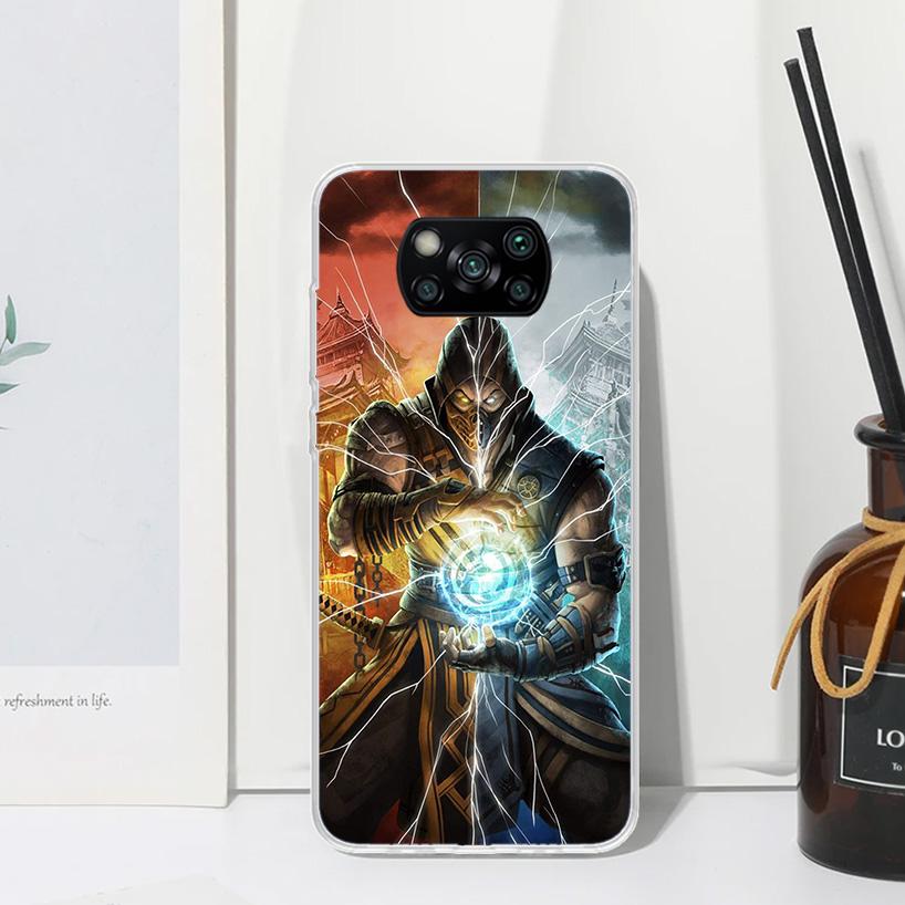 Mortal Kombat Phone Case For Xiaomi Poco X7 X6 X5 M7 M8 Pro F7 Ultra Redmi 15C 15 13C 13 12C 12 10 10C 10A Art Fundas Poco X7 X6
