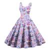 Women's Casual Fashion Print Sexy Off Shoulder Punk Retro Dress Retro Dress Dress