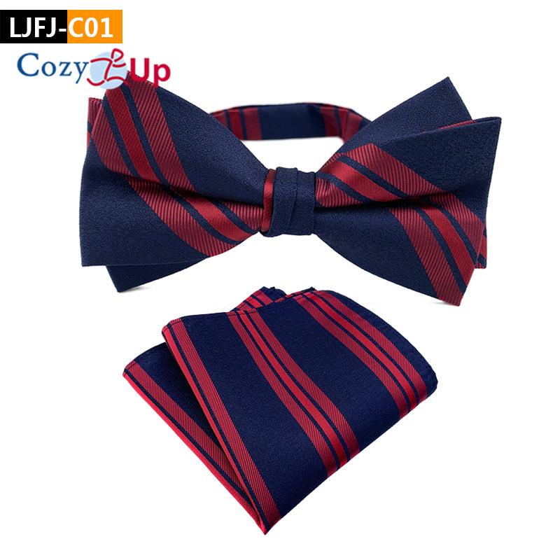 Костюм-двойка с галстуком-бабочкой и нагрудным платком с узором пейсли