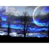 Full Round Drill Diamond Painting Starry Sky Landscape 5D DIY Diamond Painting Craft Kit Diamond Embroidery Hobbies Home Decor
