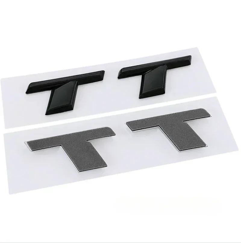 2026 3D ABS Chrome Black TT Logo Car Rear Trunk Emblem Badge Sticker Decals for AQ2 TT RS MK1 8N 8J MK3 8S MK2 Accessories