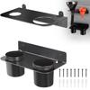 Two Drip Cups Oil Funnel Holder Heavy Duty Fluid Drain Funnel Kit Funnel Storage Rack  Oil Storage