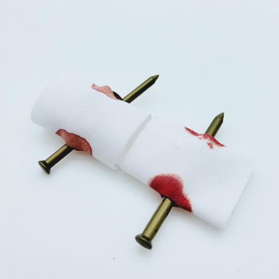 5 шт./компл. дурак Хэллоуин бинты игрушки кровавая шутка пластиковый гвоздь через палец игрушки