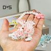 3D-печатный дракон Сакура 10,8 дюймов, шарнирный дракон с подвижными суставами, вращающийся хвост вишневого цвета, гибкая игрушка-фиджет для декора стола