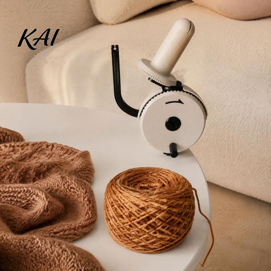 Wool Winding Tool Yarn Winder with Table Clamp, Hand-Cranked Ball Holder, Manual Mount Spinner Maker for Knitting and Crocheting Supplies