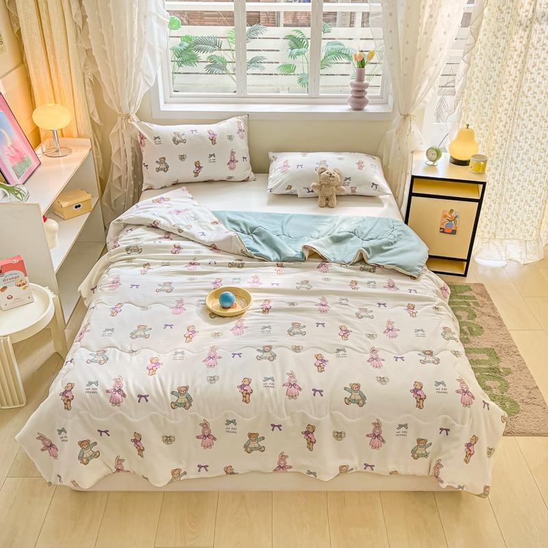 Милое летнее одеяло с рисунком пончика в мультяшном стиле, приятное для кожи, дышащее, тонкое одеяло, кондиционер, одеяла для детей, подростков, мальчиков