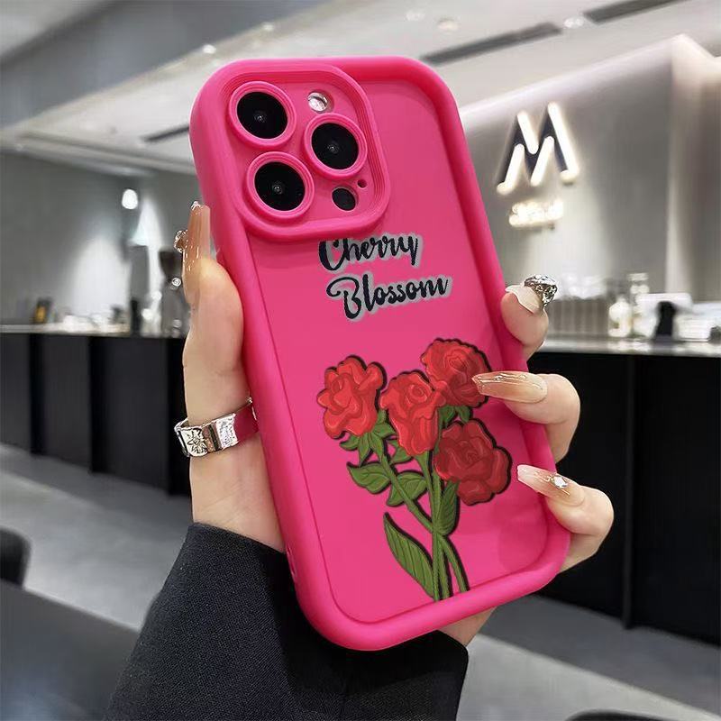 Красная роза подходит для чехла мобильного телефона iphone16pro Apple 15 импортный 1413promax новый 12x11.