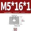 304 Stainless Steel Thickened Square Flat Washer for Curtain Wall (M4-M16)