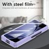 Кросс-бордерный чехол-кошелек на запястье для Samsung Z Fold7 - Корпус из ПК с ощущением кожи со встроенной пленкой для Z Fold6
