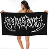 Sepultura Slayer Death Metal Beach Towel Soft Microfiber Quick Dry Absorbent Quick Towels For Bath