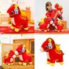 Chinese Zodiac Horse Plush Toy With Soft Short Pile For New Year Gift And Company Event