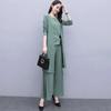 Женский костюм весна осень тонкий легкий костюм из трех предметов модный длинный кардиган брюки комплекты женский тонкий комплект из 3 предметов