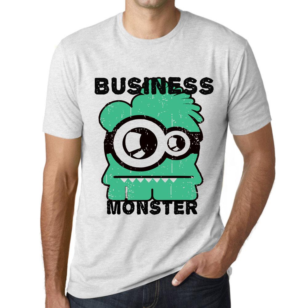 Мужская винтажная футболка с графическим рисунком, деловая футболка Monster Vintage, белая