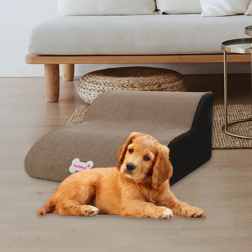 Лестница для собак, пандус для домашних животных, моющаяся, нескользящая, съемная, ступеньки для кошек и щенков, 2 ступеньки, пандус для высокой кровати, дивана в помещении.