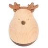 Deer Wobbler Cute Exquisite Sturdy Durable Wood Decorative Eye Catching Roly Poly Toy for Kids Home